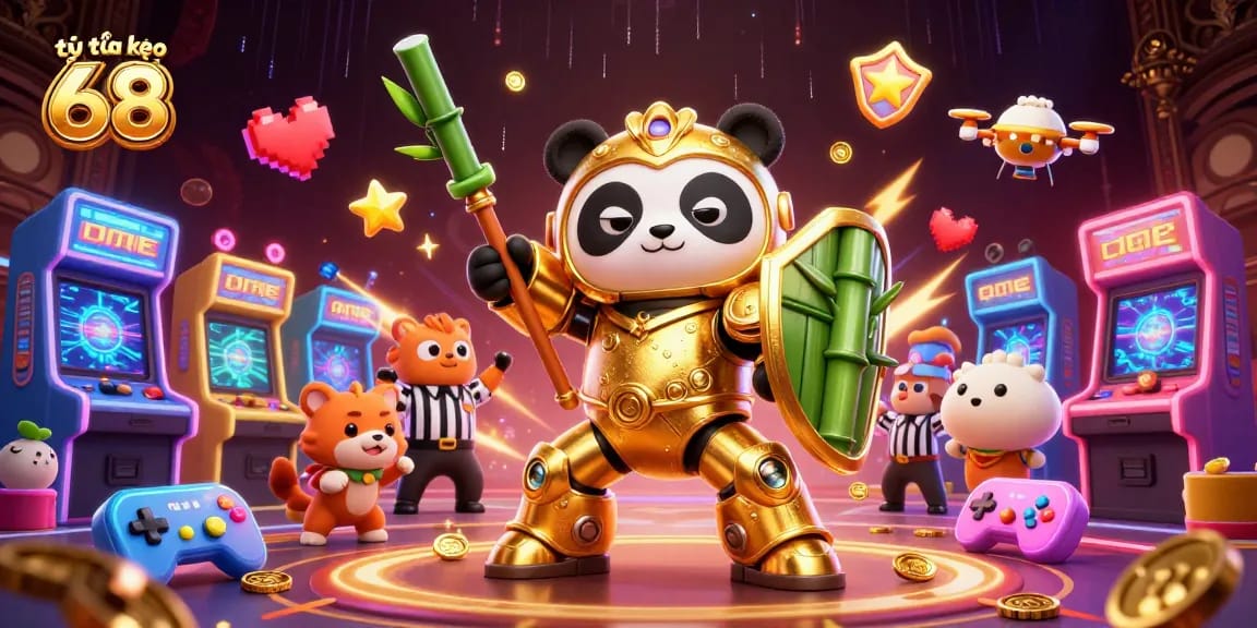 Engage with tỷ lệ kèo 68 while exploring dynamic gaming action in a vibrant 3D arena.