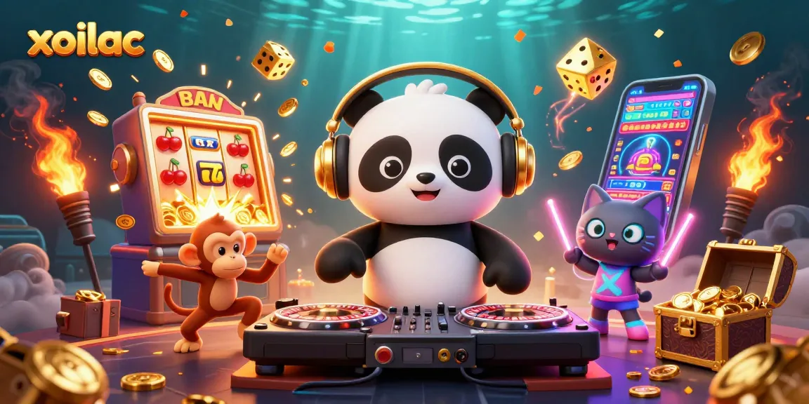 Experience the thrill of xoilac with DJs, vibrant colors, and slot machines bursting with excitement.