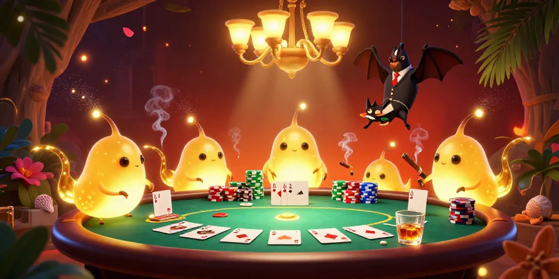 Enjoy exciting live poker action with 7M as glowworms illuminate the cave casino.