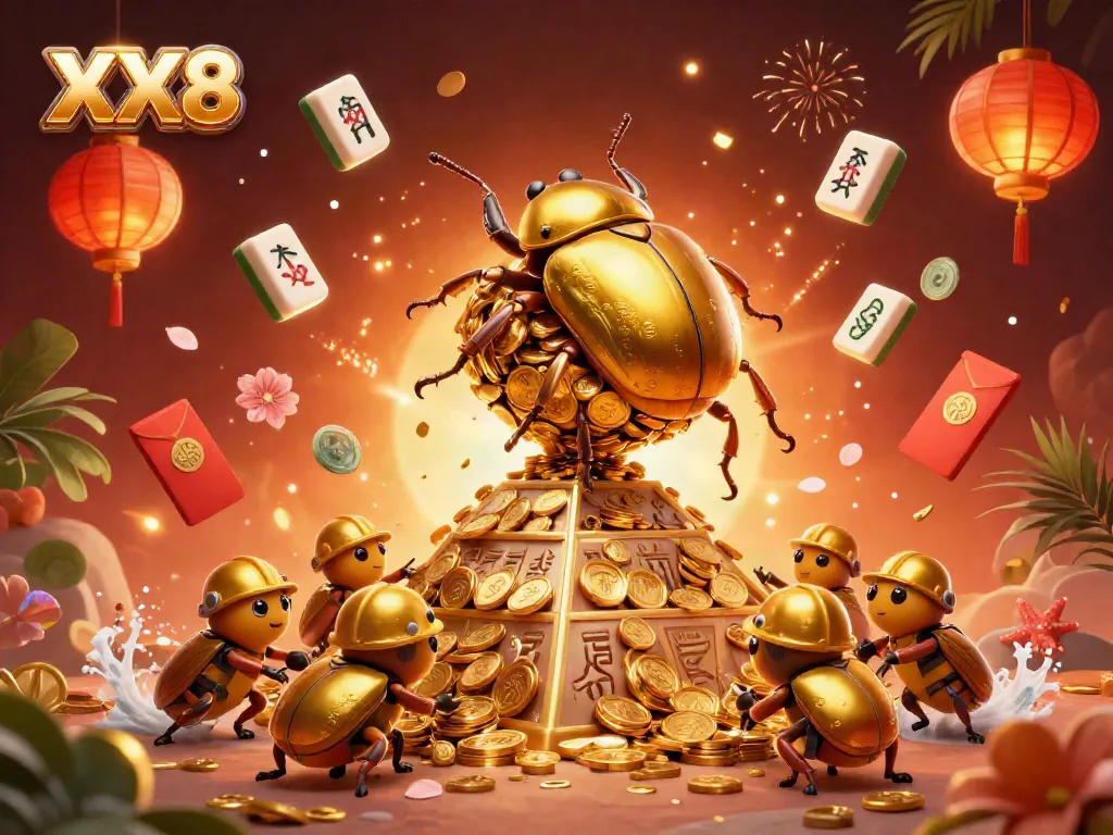 Experience the thrill of XX8 with dynamic characters and exciting casino elements vibrantly illustrated.