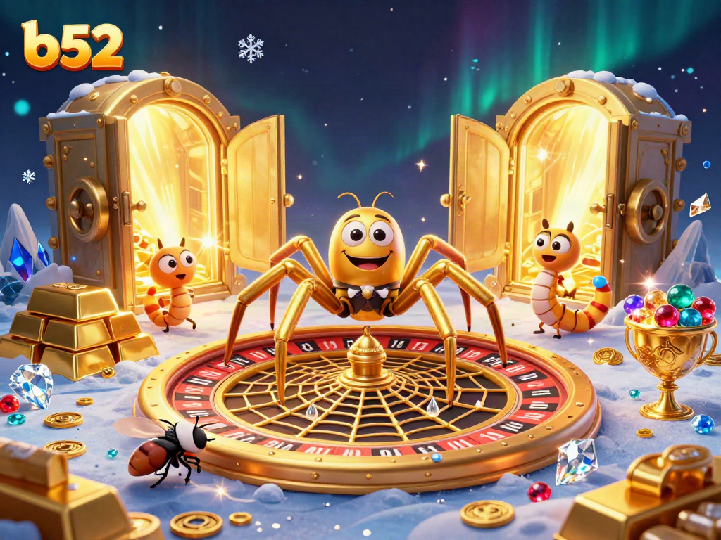 Engage in thrilling b52 gameplay with a dynamic roulette wheel scene featuring a croupier and bets.