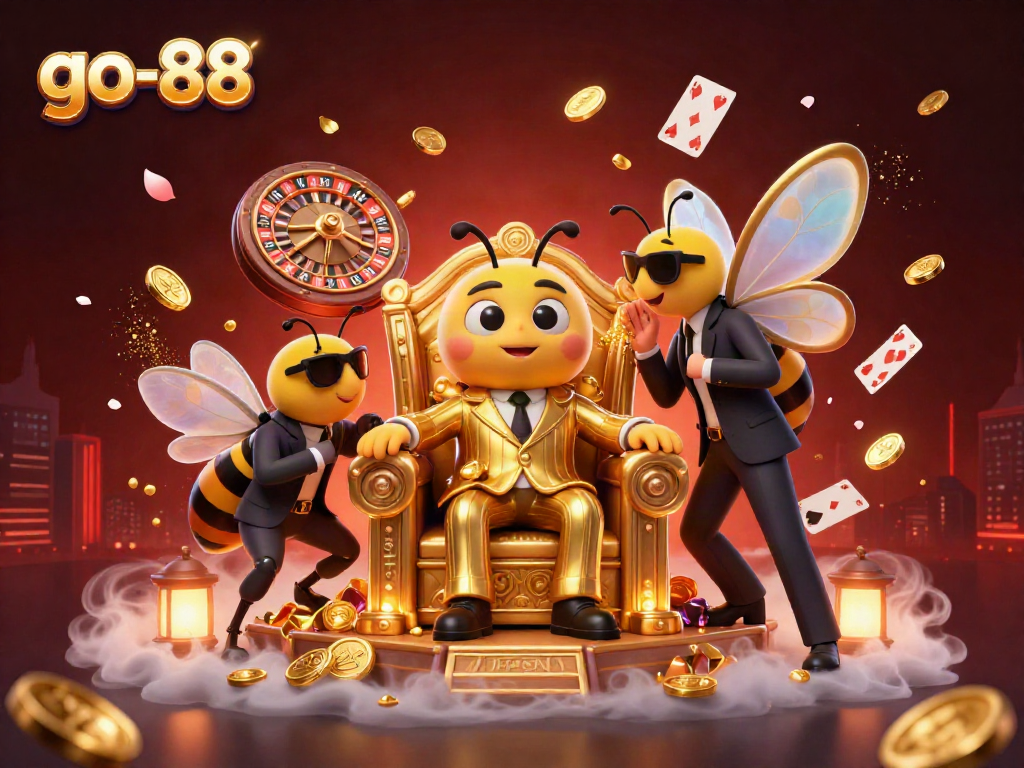 Experience thrilling gameplay at go-88 with a visually rich 3D casino scene highlighting interactive characters and stunning elements.