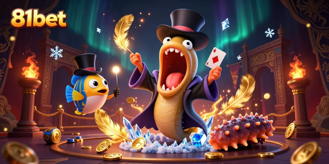 Engage in thrilling action at 81bet with a vibrant 3D casino scene featuring magical characters.