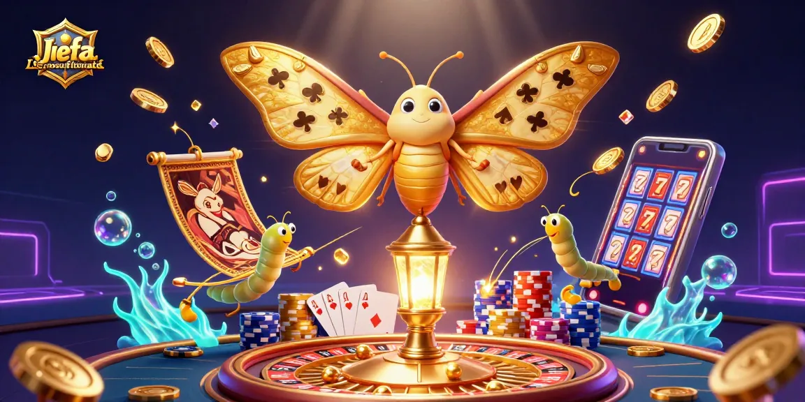 Experience Jiefa Lignosulfonate with a vibrant casino scene filled with golden treasures and winning symbols.