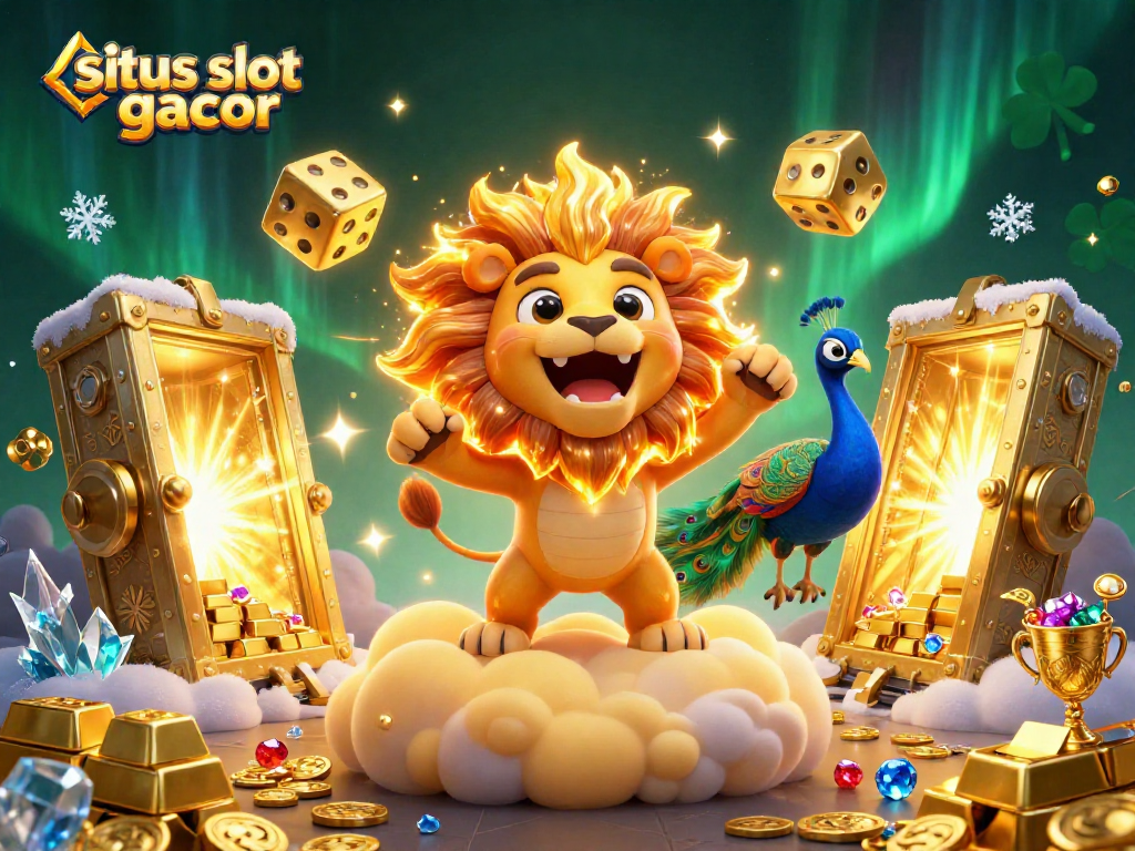 Experience the thrill of situs slot gacor with golden treasures and vibrant casino elements.
