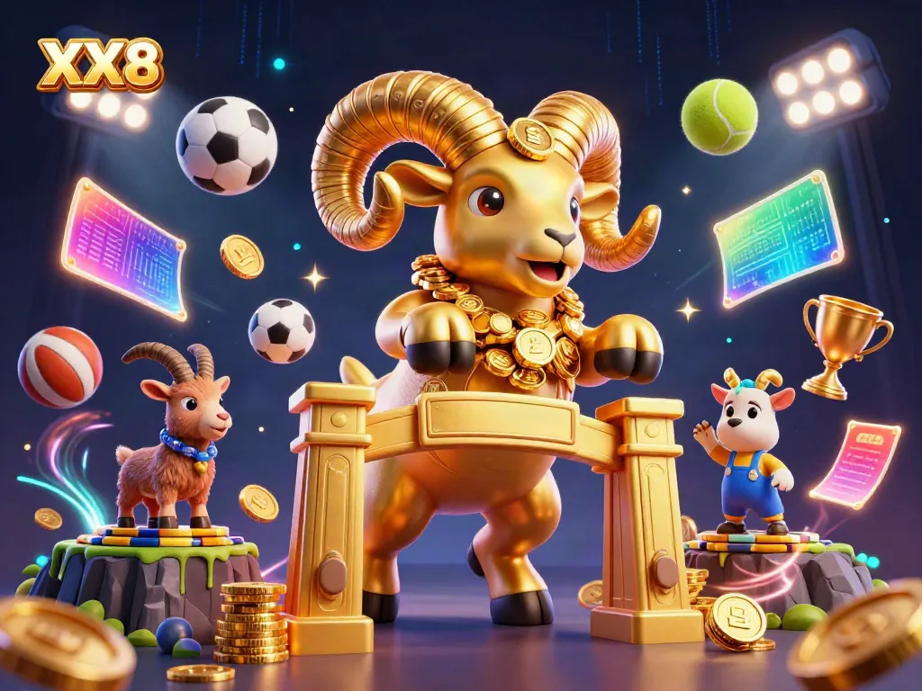 Engage in thrilling gameplay with XX8 at a vibrant online casino featuring dynamic sports elements and neon visuals.