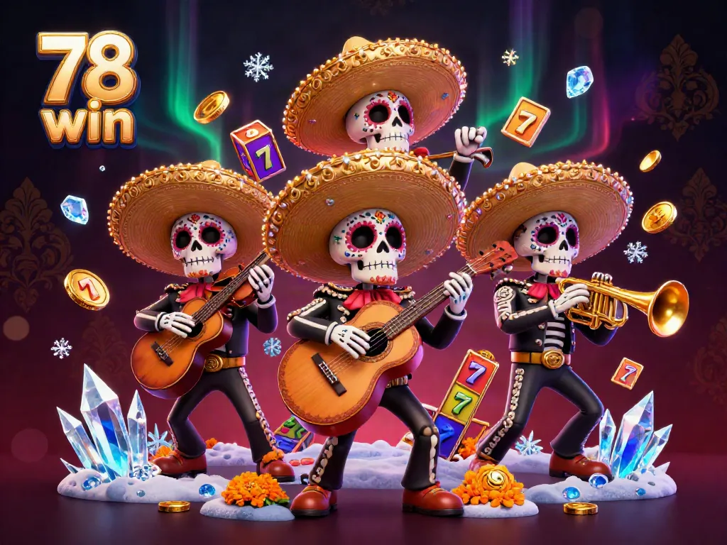 Experience winning excitement at 78 win with a vibrant mariachi scene surrounded by slot games.