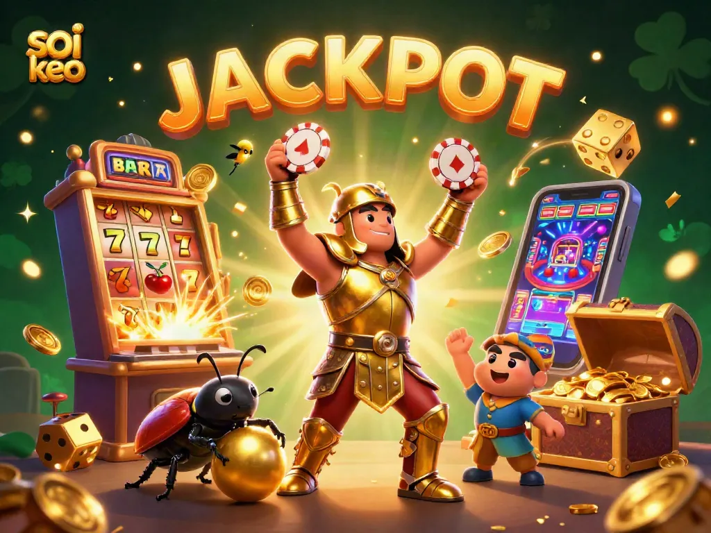 Soi keo visualizes a lively casino scene with a comic flair, featuring vibrant 3D characters engaged in betting.
