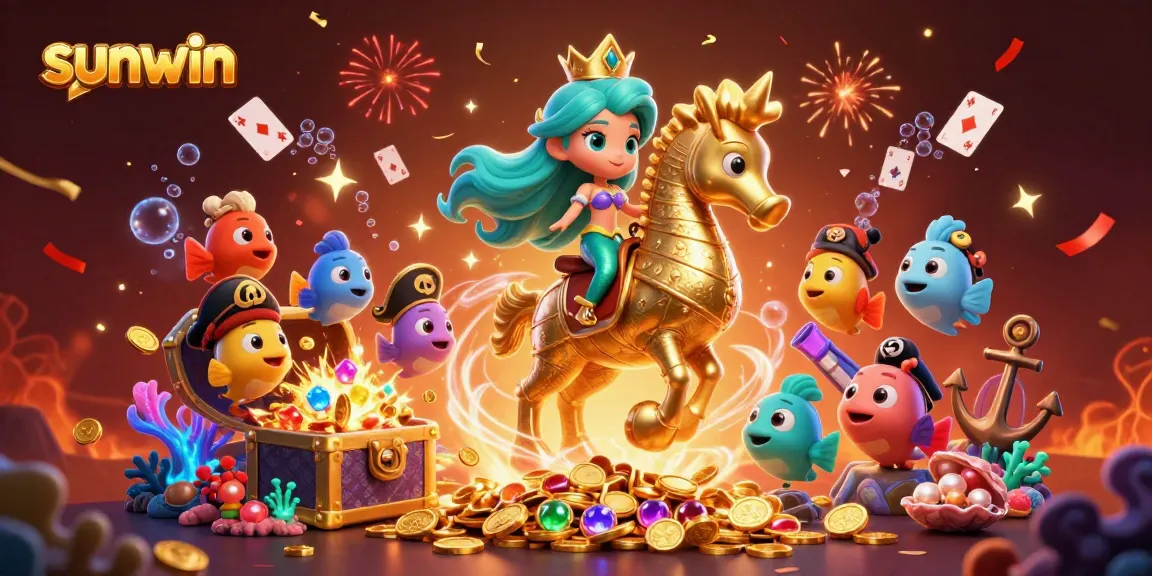 Experience exhilarating gameplay with sunwin, featuring colorful characters and fantastical treasures in a vibrant underwater casino
