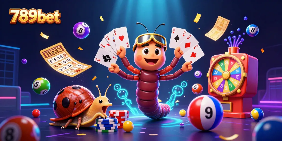 Win big with 789bet in a vibrant casino scene featuring colorful game elements and engaging characters.