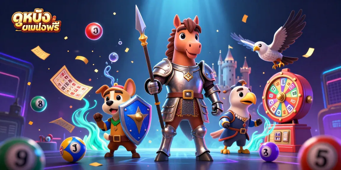 Experience ดูหนังออนไลน์ฟรี with vibrant slot elements and dynamic characters in a thrilling casino atmosphere.
