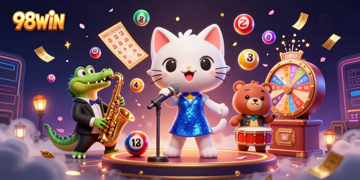 Engage with 98WIN where vibrant characters and dynamic lotteries create an exhilarating gaming atmosphere.