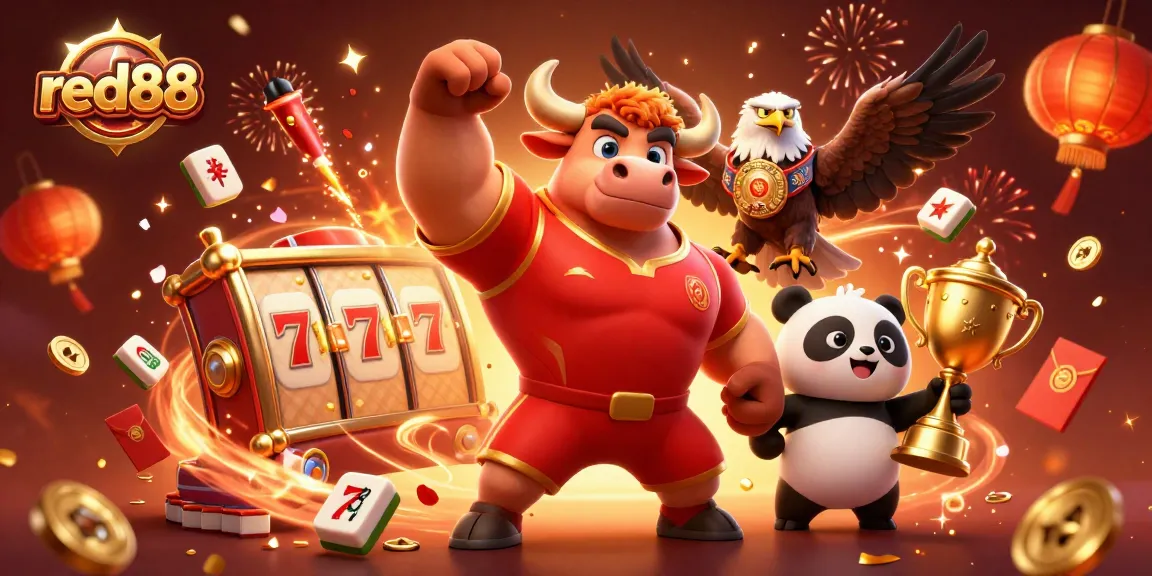 Engage in thrilling gaming with red88 featuring vibrant 3D casino characters and dynamic elements.